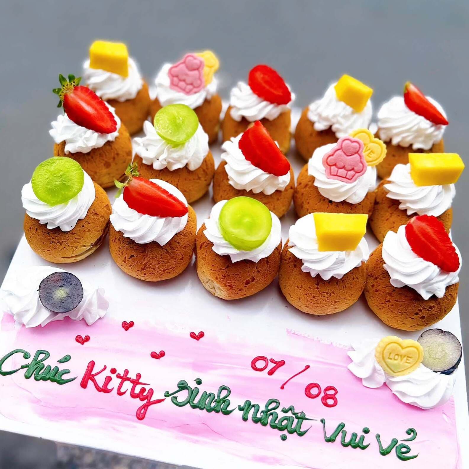 Bánh Sinh Nhật Su Sing set 15 su