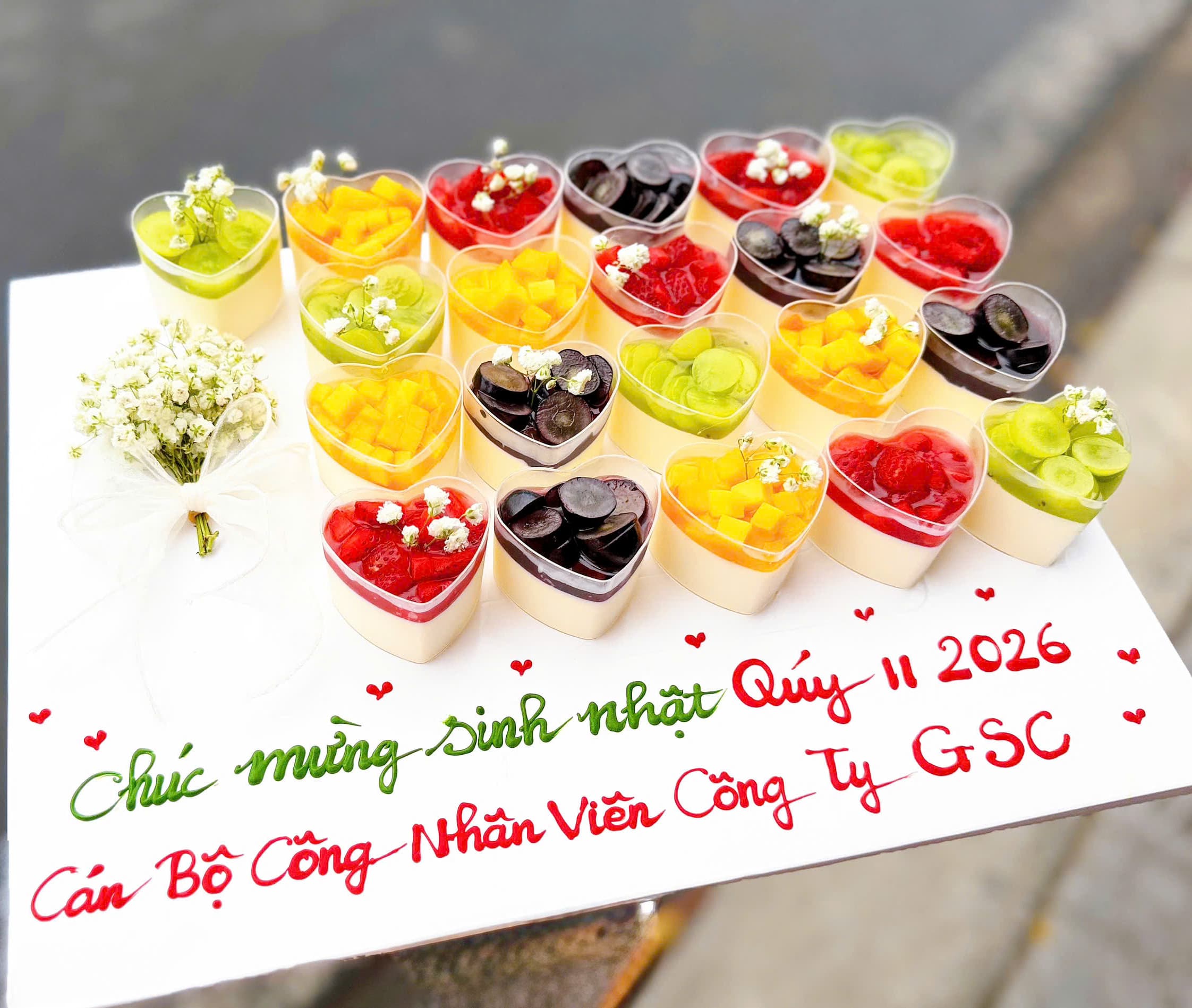 Bánh Sinh Nhật Panna Cotta 20 Cúp Tym